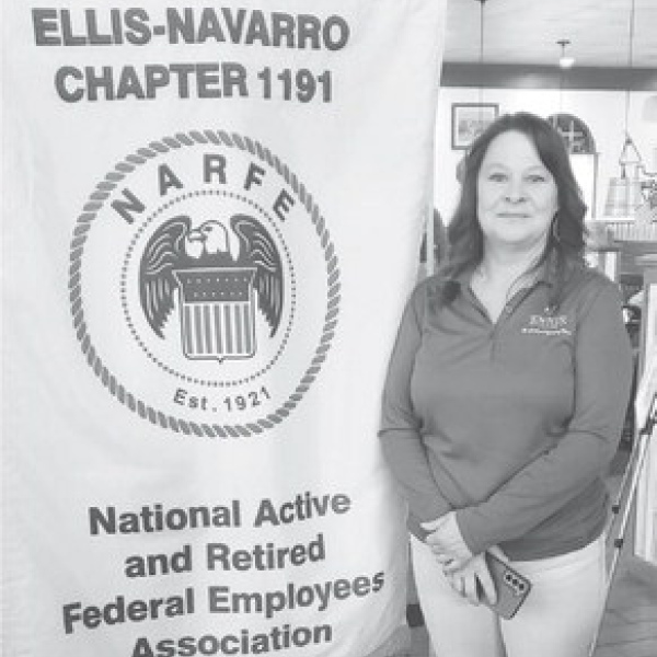 	Ennis Parks and Recreation’s Mary Brodie speaks to NARFE 