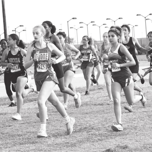 Ennis JrHi Girls win Lions Den XC