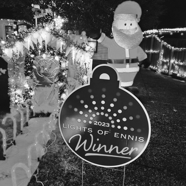 2023 Lights of Ennis Residential Winners announced