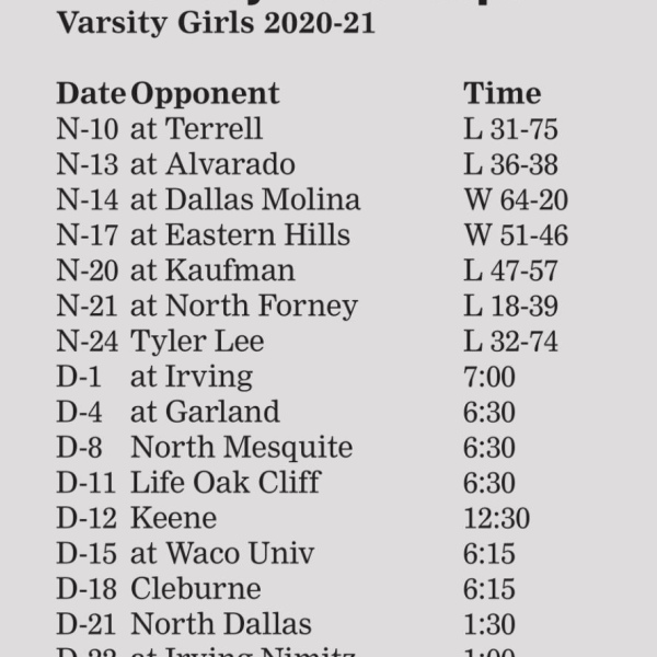 Lady Lion hoopsters host N. Mesquite, Dec. 8