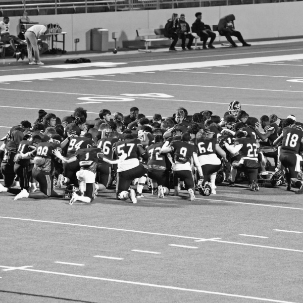 Pre-Game huddle