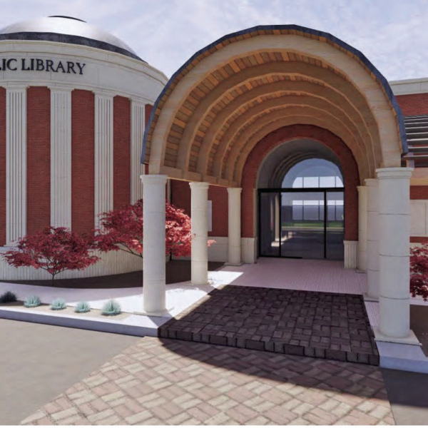 Diaz explains features planned at new public library