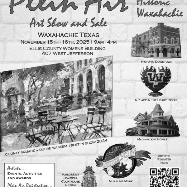 Calling All Artists: Win big in the 18th Annual Paint Historic Waxahachie Plein Air Competition