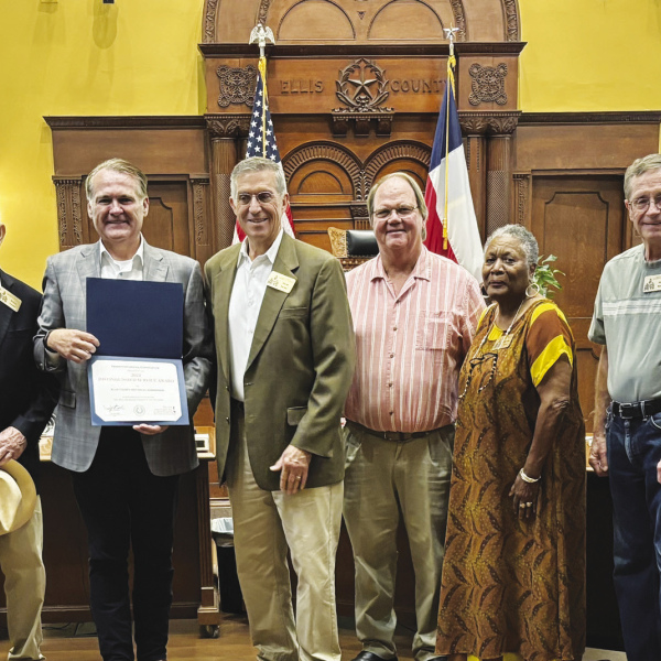 Ellis Co. Historical Commission honored