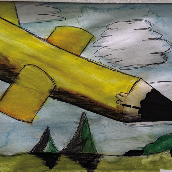 Student art on display in Spring Into Art exhibit