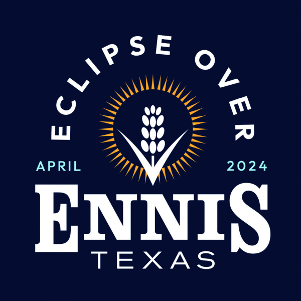 Eclipse over Ennis in April 2024
