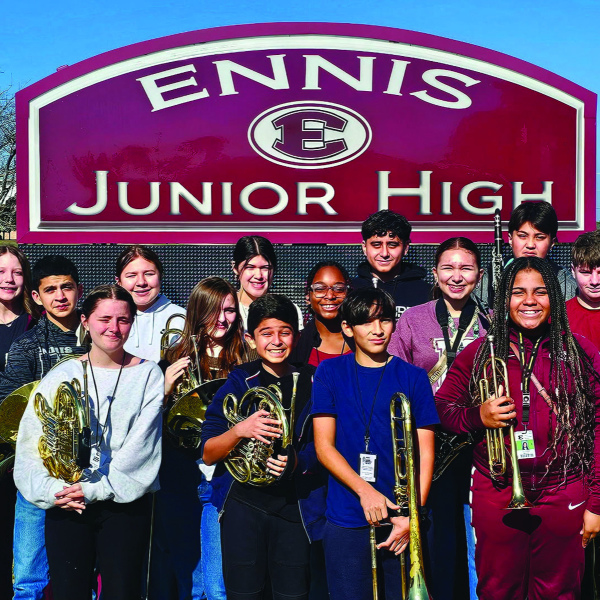 Ennis Junior High band earns Area Finalist