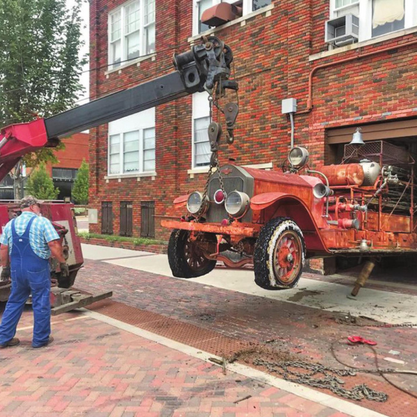 Fire truck restoration revving up