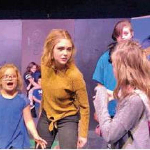 Big Christmas play in rehearsal