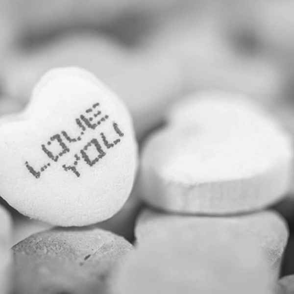 Popular candies share sweet words of love