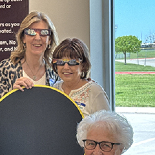 Ennis Retired School Personnel holds eclipse themed April meeting