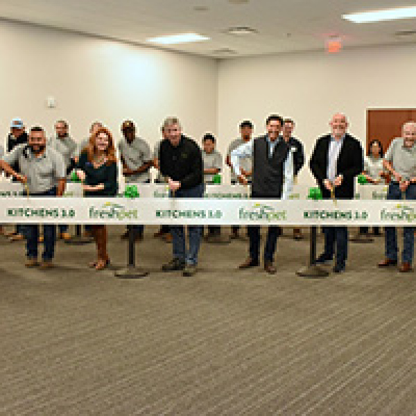 Freshpet, officials, open new plant