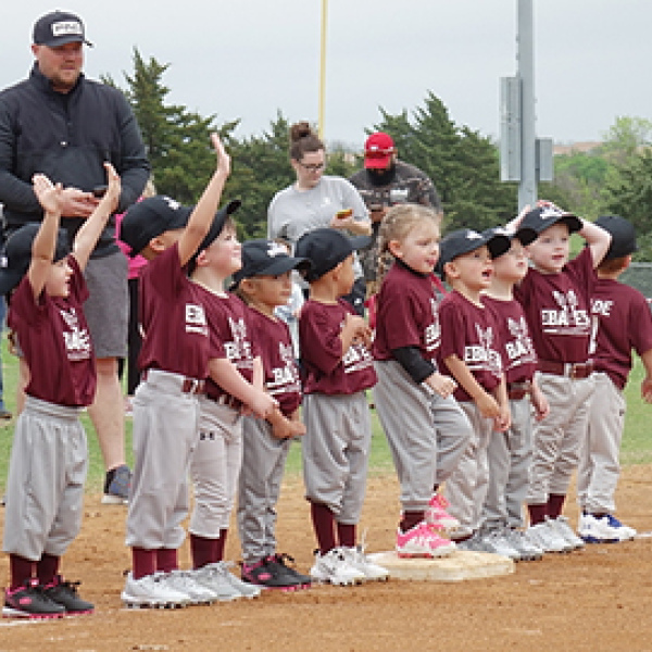 Opening night of Ennis Baseball