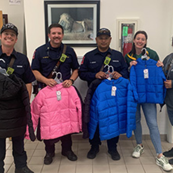Firefighters spearhead coat drive