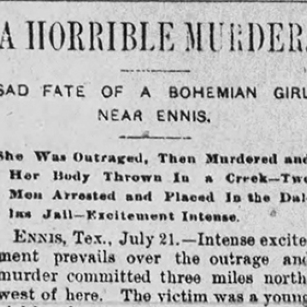 Family recalls 1893 rape, murder