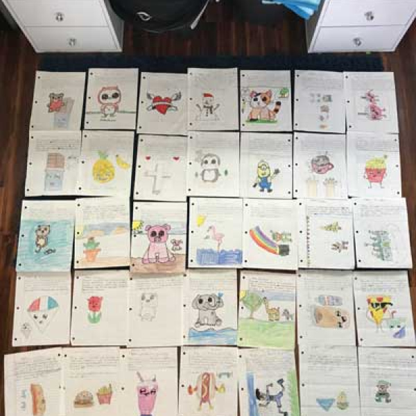 Young girl’s letters spread joy