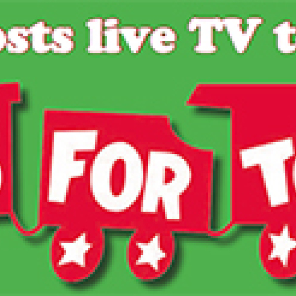 Ennis hosts live TV toy drive