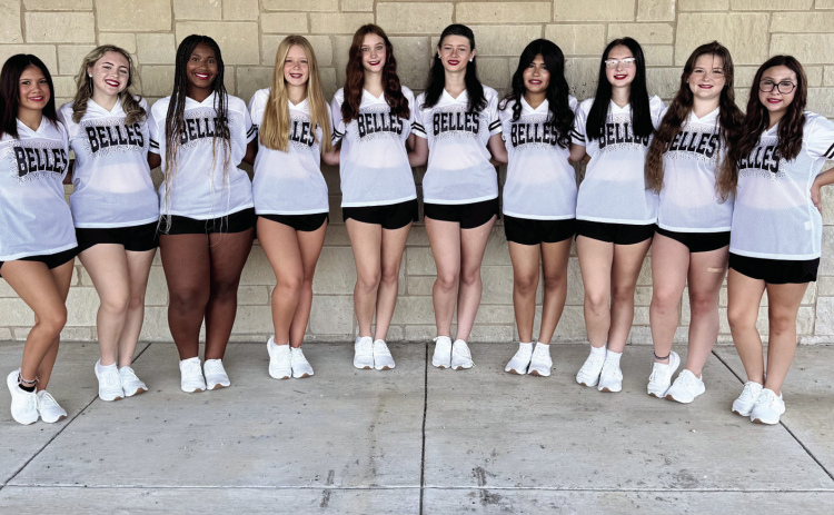 Courtesy Photo/Krista Havener Sixth line of the Palmer Belles, from left-to-right: Jaelynn Smith, Madison Colton, Taylor Smith, captain McKenzie Havener, Claire Brown, Reese Kemp, Ava Ontiveros, Kailee McElhaney, Cassidy Rhynes and Lilli Price.
