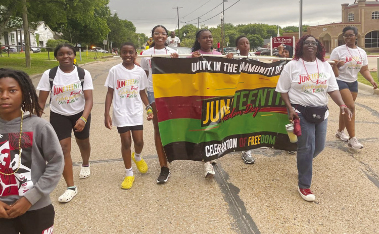 Last Friday’s Juneteenth Community Celebration kicked off with it’s largest parade yet. Staff Photo/Mark Warde