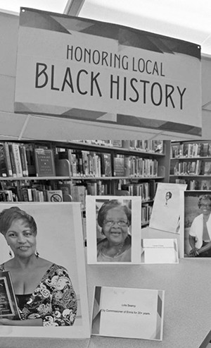 DIsplay at Library in Honor of Black History Month