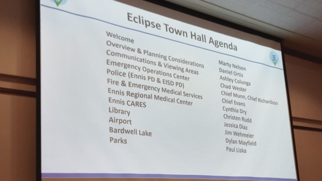 Town Hall talk covers Eclipse weekend